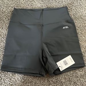 WITH TAGS - AYBL core shorts, asphalt grey, size L
